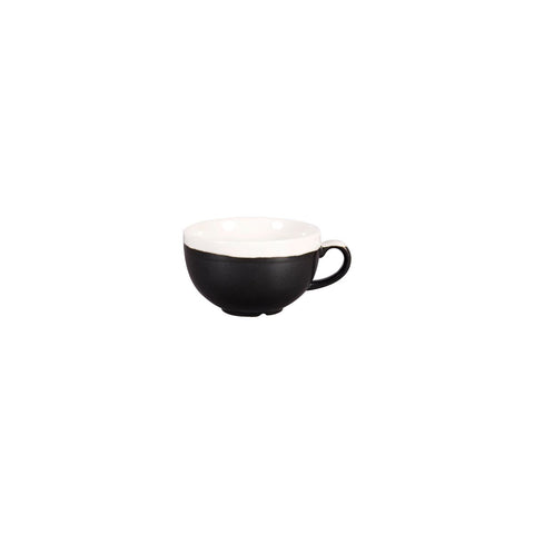 Churchill MONOCHROME CAPPUCCINO CUP-227ml BLACK (x12)