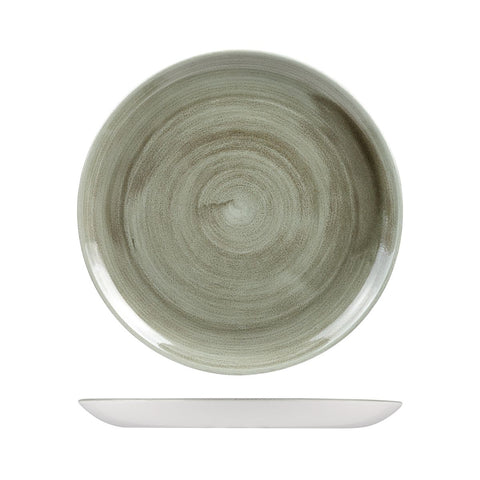 Churchill PATINA ROUND COUPE PLATE-217mm Ø BURNISHED GREEN (x12)