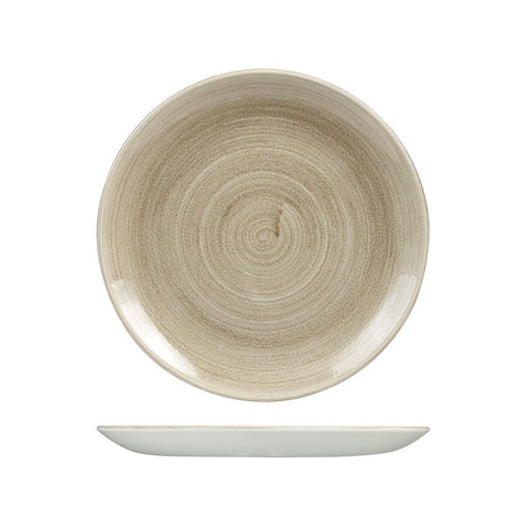 Churchill PATINA ROUND COUPE PLATE-260mm Ø TAUPE (x12)