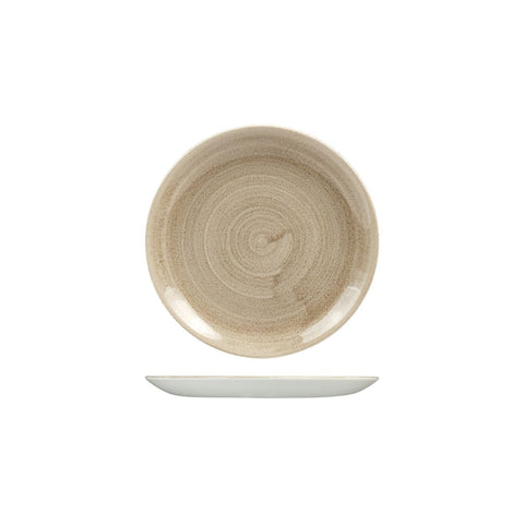 Churchill PATINA ROUND COUPE PLATE-165mm Ø TAUPE (x12)