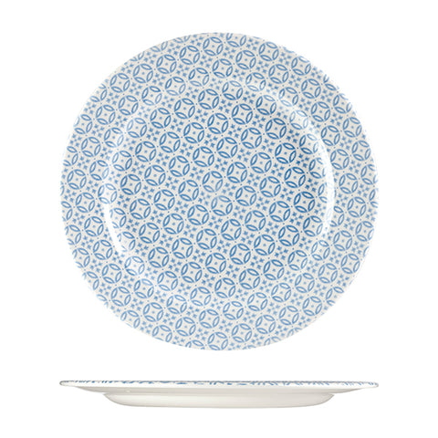 Churchill MORESQUE ROUND PLATE-305mm, BLUE  (x6)