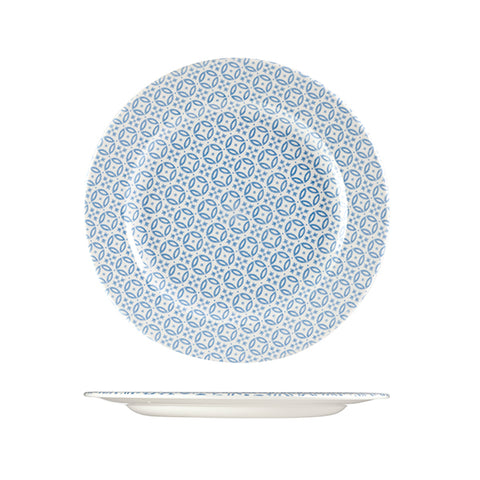 Churchill MORESQUE ROUND PLATE-276mm, BLUE  (x12)