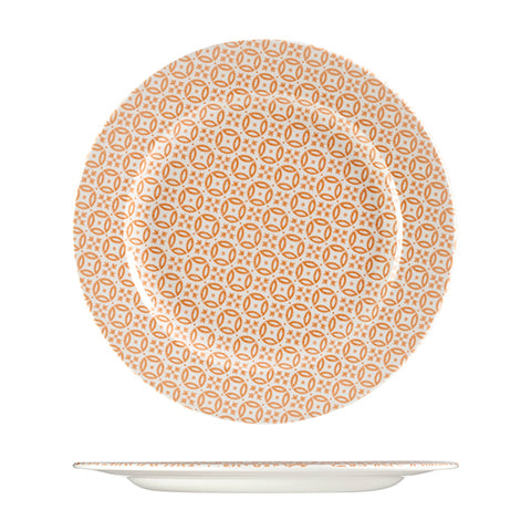 Churchill MORESQUE ROUND PLATE-305mm, ORANGE  (x6)