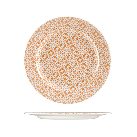 Churchill MORESQUE ROUND PLATE-276mm, ORANGE  (x12)