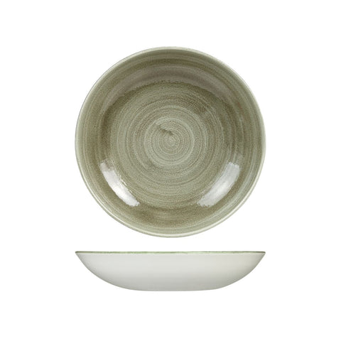 Churchill PATINA ROUND COUPE BOWL-182mm Ø | 426ml  BURNISHED GREEN (x12)