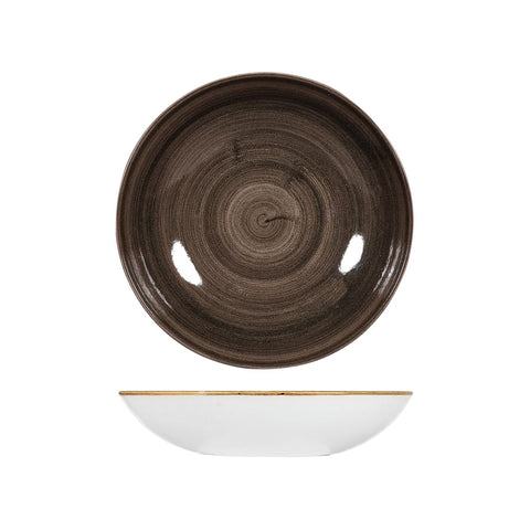 Churchill PATINA ROUND COUPE BOWL-248mm Ø | 1136ml  IRON BLACK (x12)