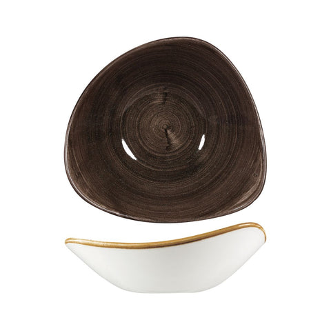 Churchill PATINA TRIANGULAR BOWL-253mm IRON BLACK (x12)