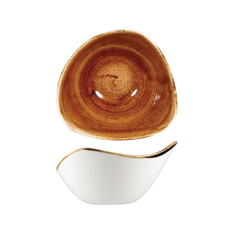 Churchill PATINA TRIANGULAR BOWL-153mm VINTAGE COPPER (x12)