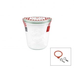 Weck COMPLETE GLASS JAR W/LID/SEAL 290ml 80x87mm (900) EA