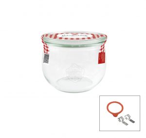 Weck COMPLETE TULIP GLASS JAR W/LID 580ml 100x85mm(744) EA
