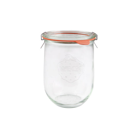 Weck COMPLETE GLASS JAR W/LID 1062ml 100x147mm (745) X6