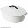 Revol REVOL REVOLUTION OVAL CASSEROLE W/LID WHITE 4.2lt