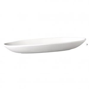 APS OVAL PLATTER -325x140x40mm BLACK MELAMINE "ZEN" EA