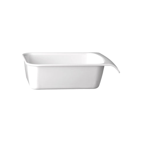 APS GN PAN- 1/4 SIZE264x162x75mm WHITE MELAMINE "CASCADE" EA