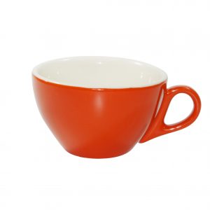 Brew -SAFFRON/WHITE CAPPUCCINO CUP 220ml (Set of 6)