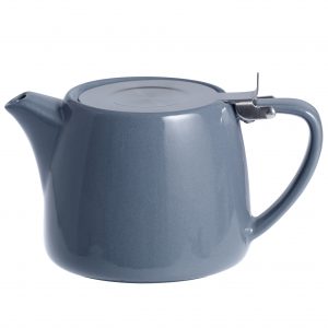 Brew -STEEL BLUE STACKABLE TEAPOT 600ml w/SS INFUSER/LID EA