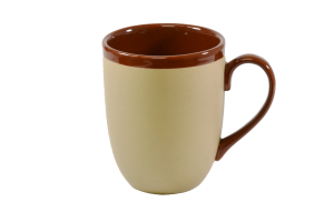 Brew -HARVEST/ BROWN TWO TONE GLOSS MUG 380ml (Set of 6)