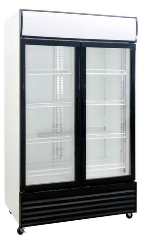 Saltas DOUBLE DOOR DISPLAY FRIDGE 1000LT DFS1000