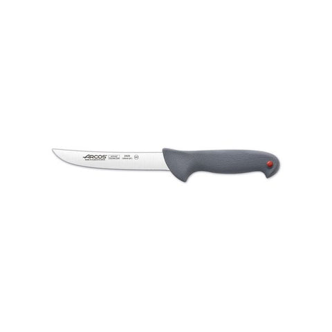Arcos COLOUR PROF BONING KNIFE-150mm, CURVED BLADE GREY HANDLE (Each)