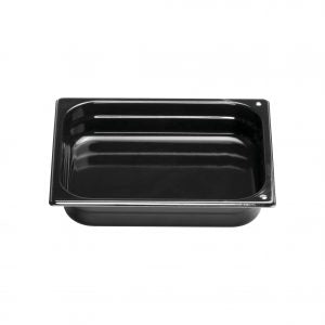 Inox Macel MAXIPAN-ENAMEL GN 1/2 65mm BLACK EA