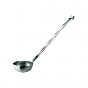 Paderno LADLE-18/10 1.5lt BOWL:180mm TUBE HDL:750mm EA