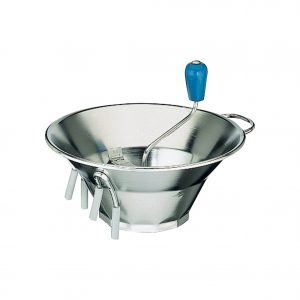 Paderno FOOD MILL-18/10 310mm w/3 BLADES-1.5/2.5/4mm EA