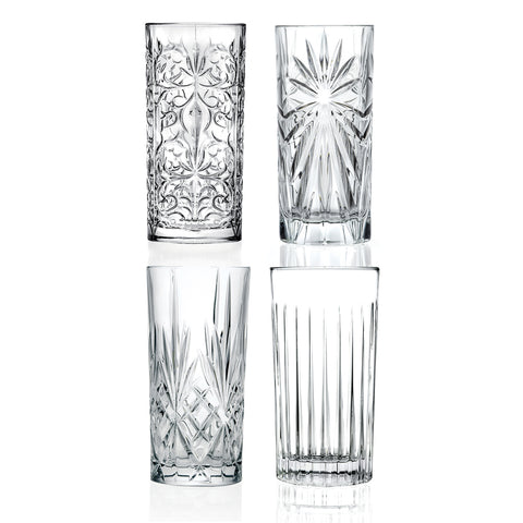 RCR Cristalleria RCR MIXOLOGY TREND SET-4 LONGDRINK TUMBLERS 440ml26984020006 (Set of 1)