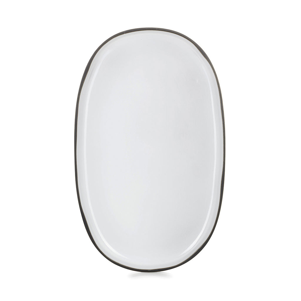 Revol  CARACTERE WHITE CUMULUS OVAL SERVICE PLATE 355x218x25m EA