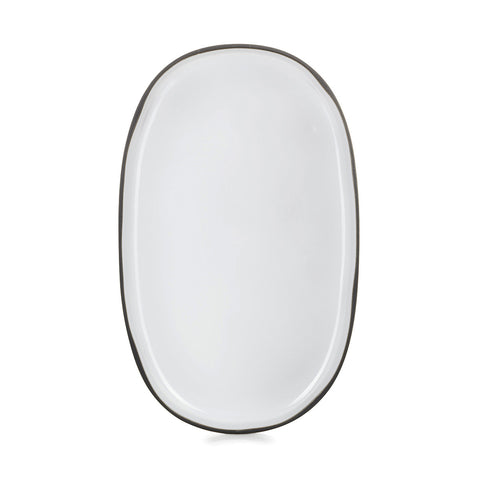 Revol  CARACTERE WHITE CUMULUS OVAL SERVICE PLATE 355x218x25m EA