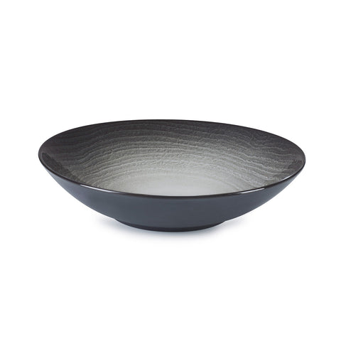 Revol  SWELL COUPE PLATE BLACK SAND 240x57mm 1lt EA