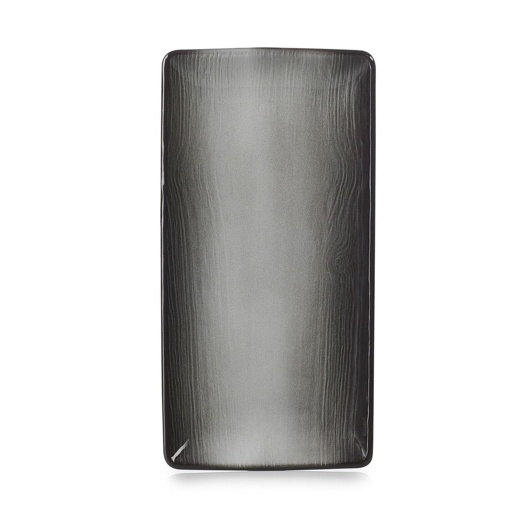 Revol  SWELL RECTANGULAR PLATE BLACK SAND 300x30mm EA