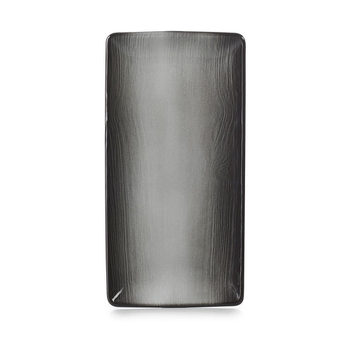 Revol  SWELL RECTANGULAR PLATE BLACK SAND 300x30mm EA