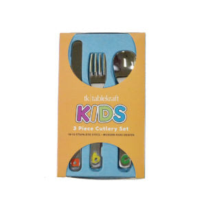 Tablekraft KIDS CUTLERY SET 3PC 18/10 -ABC DESIGN Set