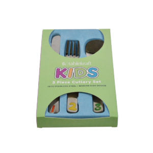 Tablekraft KIDS CUTLERY SET 3PC 18/10 -123 DESIGN Set