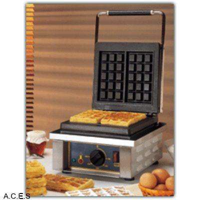 ROLLER GRILL Waffle Machine - Double Cast Iron Plates - Brussels
