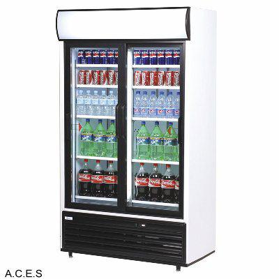 BROMIC Display Fridge with light box, 2 Doors- 1000L