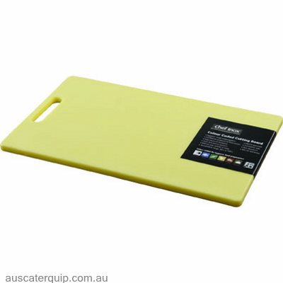 Chef Inox CUTTING BOARD-PP 230x380x12mm YELLOW W/HDL