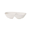 Royal Bone China SAUCE DISH 2 DIV-130x90mm ASCOT (B0592) EA