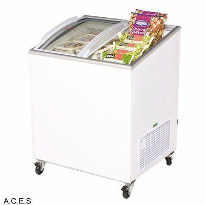 BROMIC Curved Angled Glass Chest Freezers
