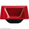 JAB eol-SQUARE BOWL W/RIM RED/BLACK 255x90mm (STS0421)