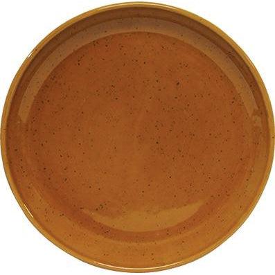tablekraft ARTISTICA ROUND PLATE-240mm Rolled Edge HAZELNUT