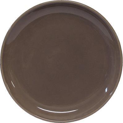 tablekraft ARTISTICA ROUND PLATE-190mm Rolled Edge MOCHA