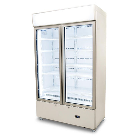 BROMIC Display Fridge with light box, 2 Doors- 1000L