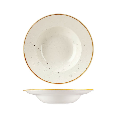 Churchill STONECAST WIDE RIM BOWL-240mm Ø BARLEY WHITE (x12)