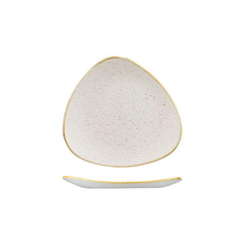 Churchill STONECAST TRIANGULAR PLATE-192mm BARLEY WHITE (x12)