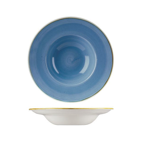 Churchill STONECAST WIDE RIM BOWL-240mm Ø CORNFLOWER BLUE (x12)