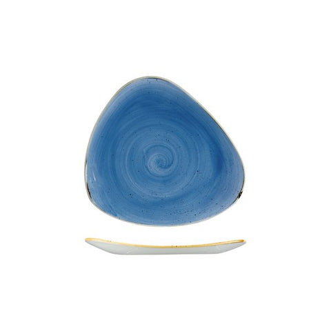 Churchill STONECAST TRIANGULAR PLATE-192mm CORNFLOWER BLUE (x12)
