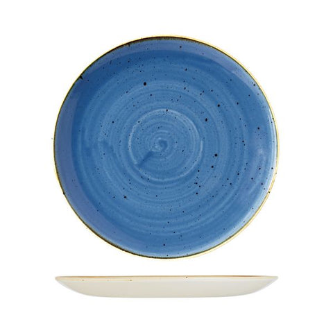 Churchill STONECAST ROUND COUPE PLATE-288mm Ø  CORNFLOWER BLUE (x12)