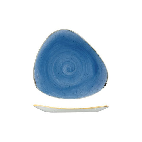 Churchill STONECAST TRIANGULAR PLATE-229mm  CORNFLOWER BLUE (x12)
