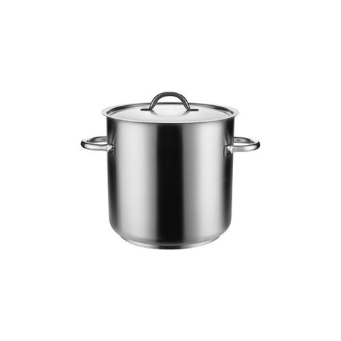 Pujadas TOP LINE STOCKPOT-18/10, W/COVER, 320x320mm/24.0lt   (Each)